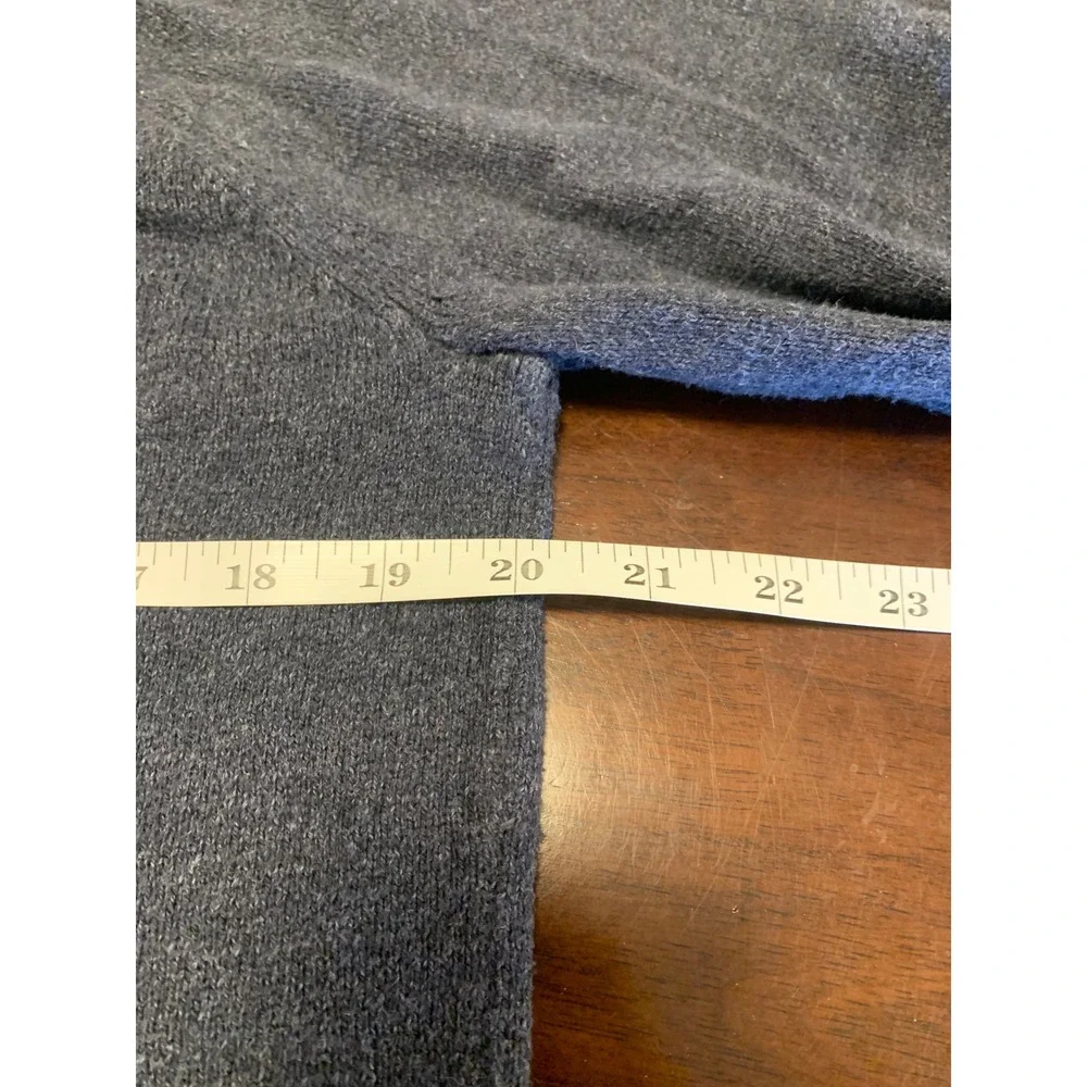 J.Crew 100% Cotton Crewneck Raglan Sweater Navy Blue Size M